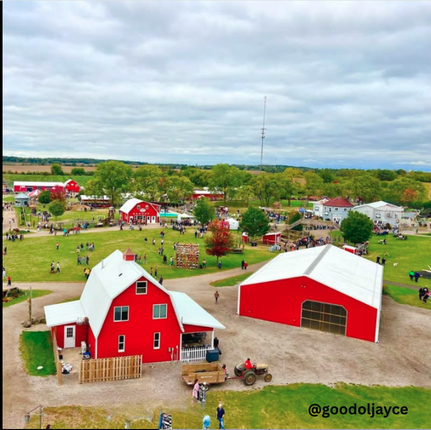 Morning view of Richardson's Farm for the 100 Year Anniversary event
